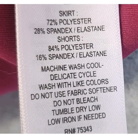 Tommy Bahama Womens Tennis & Golf Skort Size XL Raspberry Pink Stretch Pockets - Picture 8 of 8